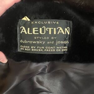 Exclusive Aleutian Fur Coat Label - Black